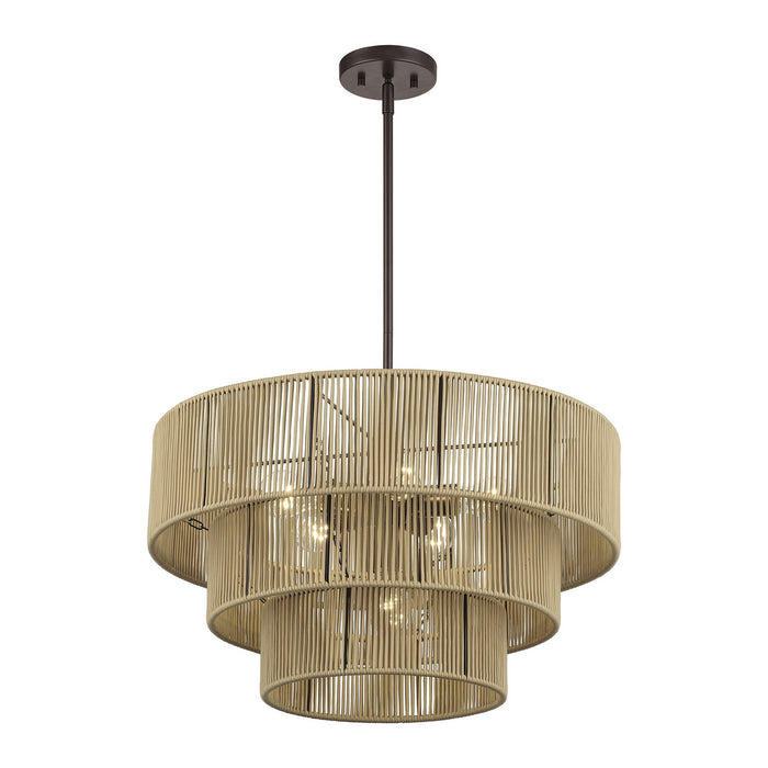 Livex Lighting - 53156-92 - Six Light Chandelier - Acordia - English Bronze