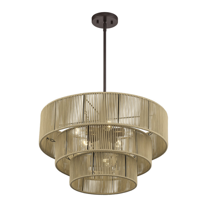 Livex Lighting - 53156-92 - Six Light Chandelier - Acordia - English Bronze