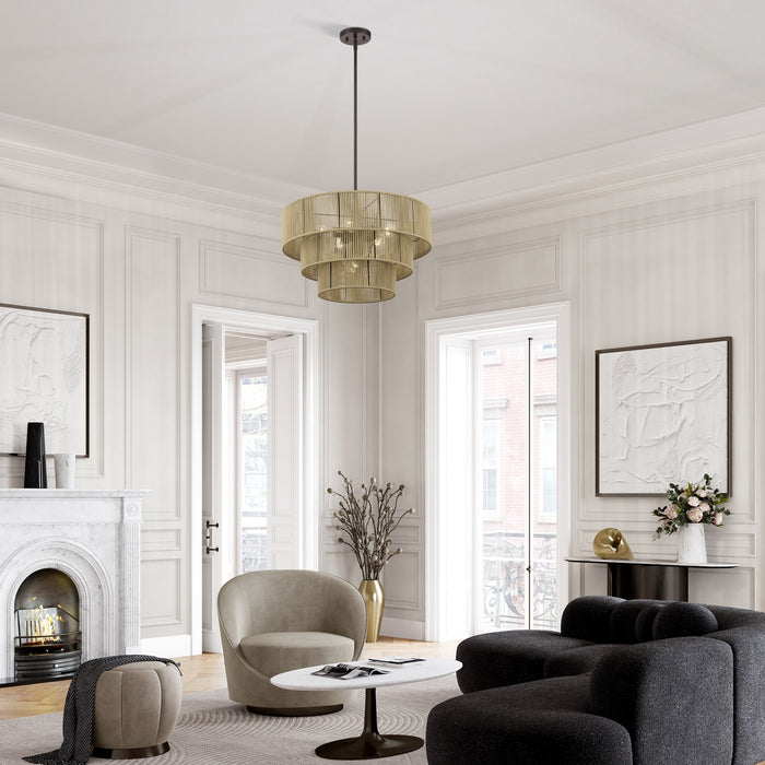 Livex Lighting - 53156-92 - Six Light Chandelier - Acordia - English Bronze