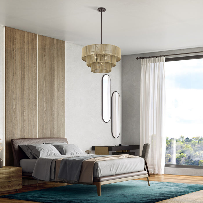 Livex Lighting - 53156-92 - Six Light Chandelier - Acordia - English Bronze