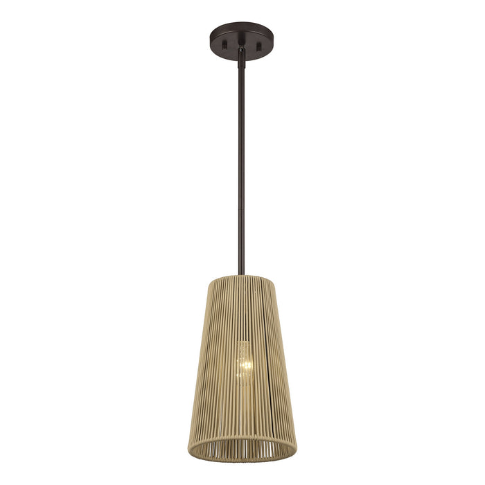 Livex Lighting - 53158-92 - One Light Pendant - Florell - English Bronze