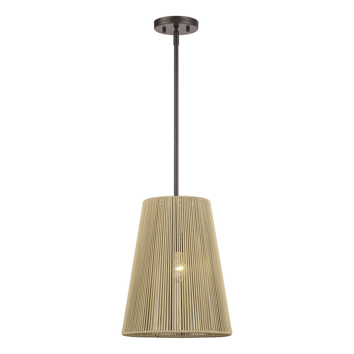 Livex Lighting - 53159-92 - One Light Pendant - Florell - English Bronze