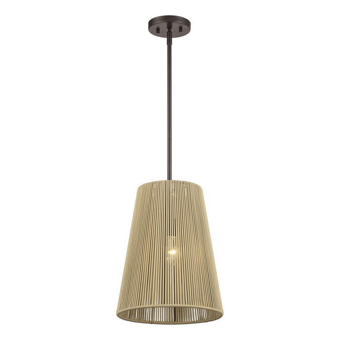 Livex Lighting - 53159-92 - One Light Pendant - Florell - English Bronze