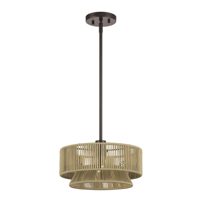 Livex Lighting - 53162-92 - One Light Pendant - Florell - English Bronze