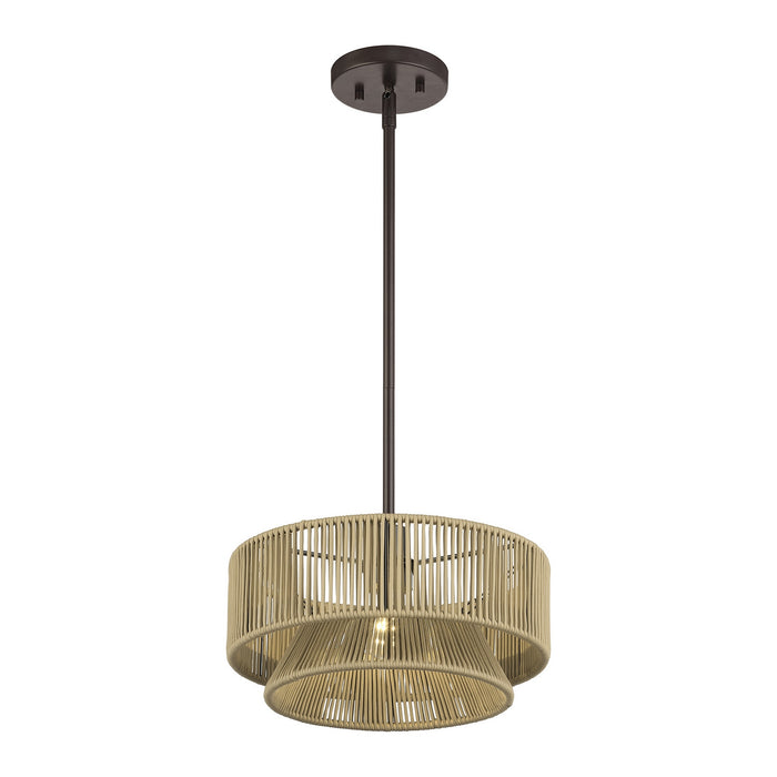 Livex Lighting - 53162-92 - One Light Pendant - Florell - English Bronze