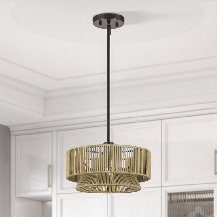 Livex Lighting - 53162-92 - One Light Pendant - Florell - English Bronze