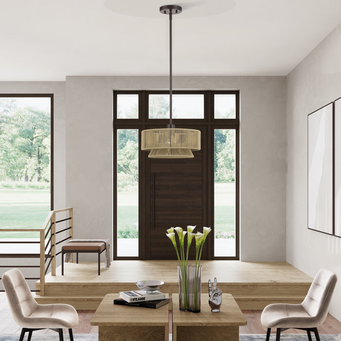 Livex Lighting - 53162-92 - One Light Pendant - Florell - English Bronze