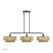 Livex Lighting - 53163-92 - Three Light Linear Chandelier - Florell - English Bronze
