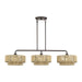 Livex Lighting - 53163-92 - Three Light Linear Chandelier - Florell - English Bronze