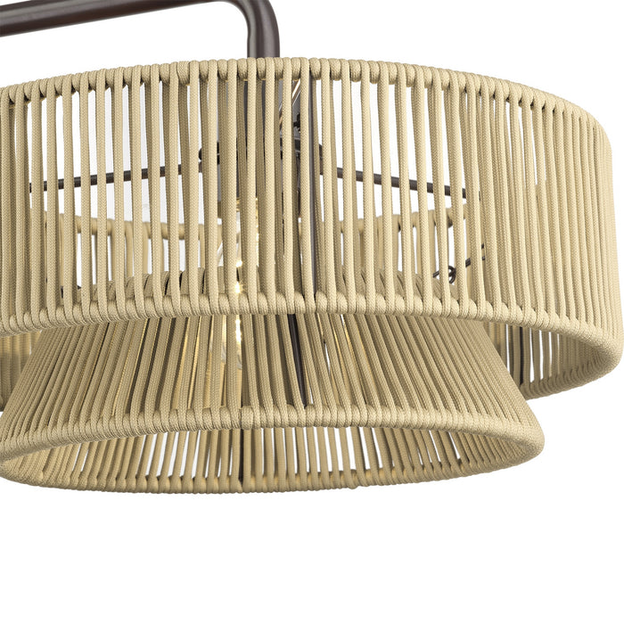 Livex Lighting - 53163-92 - Three Light Linear Chandelier - Florell - English Bronze