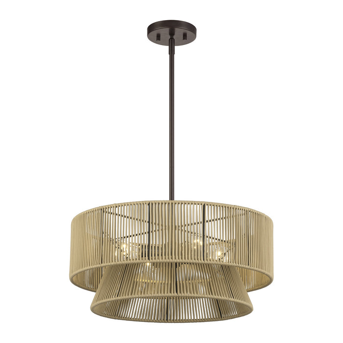 Livex Lighting - 53164-92 - Four Light Chandelier - Florell - English Bronze