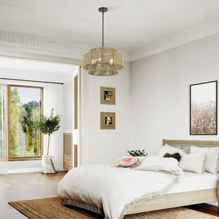 Livex Lighting - 53165-92 - Five Light Chandelier - Florell - English Bronze