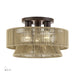 Livex Lighting - 53166-92 - Three Light Semi-Flush Mount - Florell - English Bronze