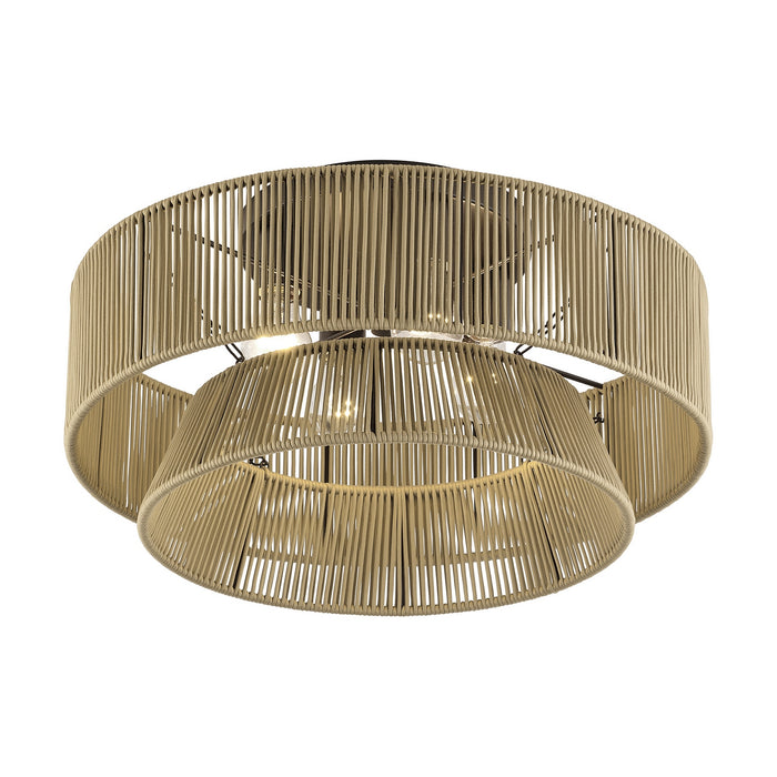 Livex Lighting - 53168-92 - Four Light Semi-Flush Mount - Florell - English Bronze
