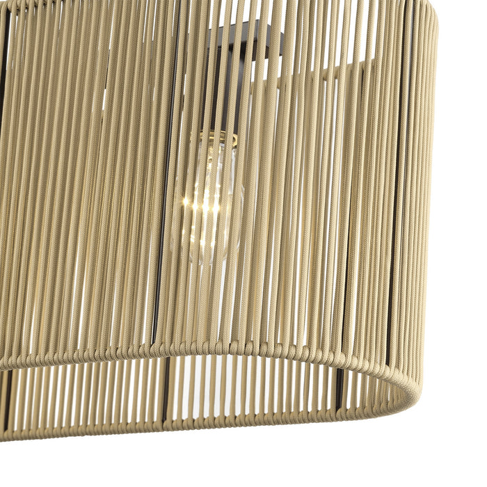 Livex Lighting - 53194-92 - Four Light Linear Chandelier - Goldiemesh - English Bronze