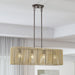 Livex Lighting - 53194-92 - Four Light Linear Chandelier - Goldiemesh - English Bronze