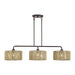 Livex Lighting - 53195-92 - Three Light Linear Chandelier - Goldiemesh - English Bronze