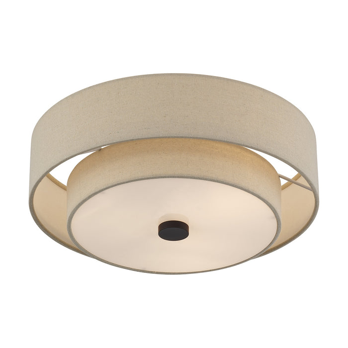 Livex Lighting - 58854-07 - Three Light Semi-Flush Mount - Bellingham - Bronze
