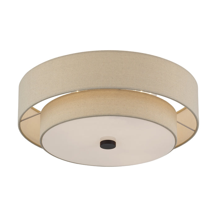 Livex Lighting - 58855-07 - Four Light Semi-Flush Mount - Bellingham - Bronze