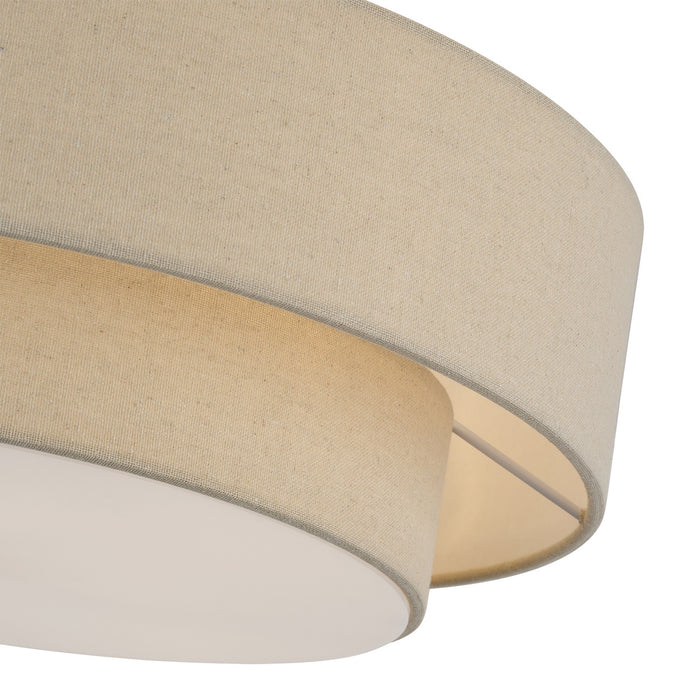 Livex Lighting - 58855-48 - Four Light Semi-Flush Mount - Bellingham - Antique Gold Leaf