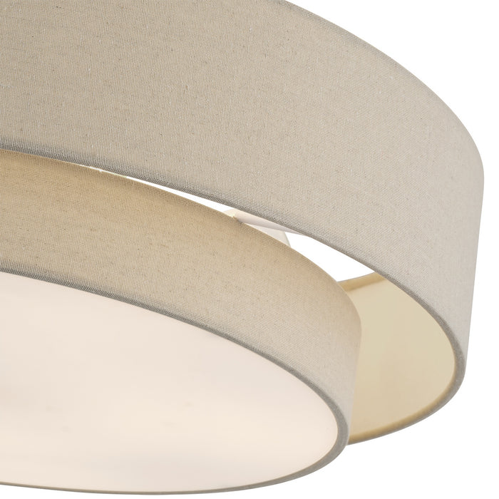 Livex Lighting - 58856-48 - Five Light Semi-Flush Mount - Bellingham - Antique Gold Leaf