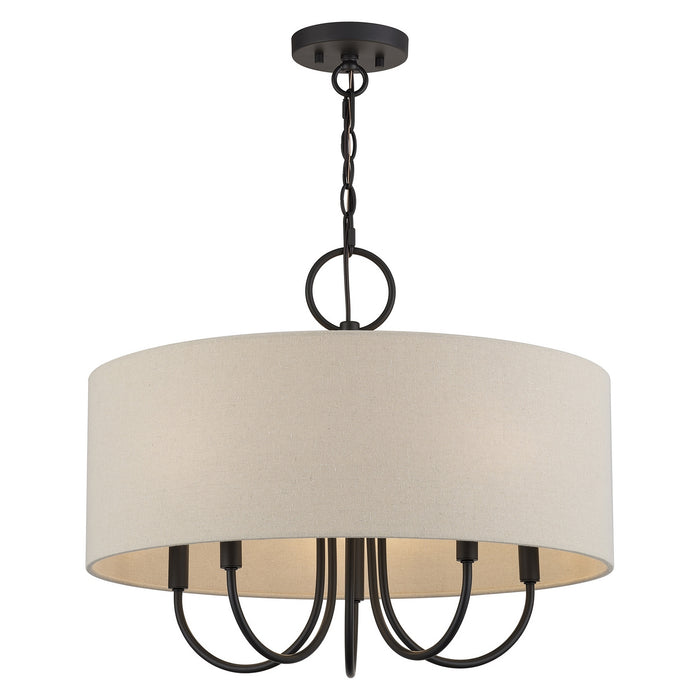 Livex Lighting - 58865-07 - Five Light Chandelier - Bellingham - Bronze