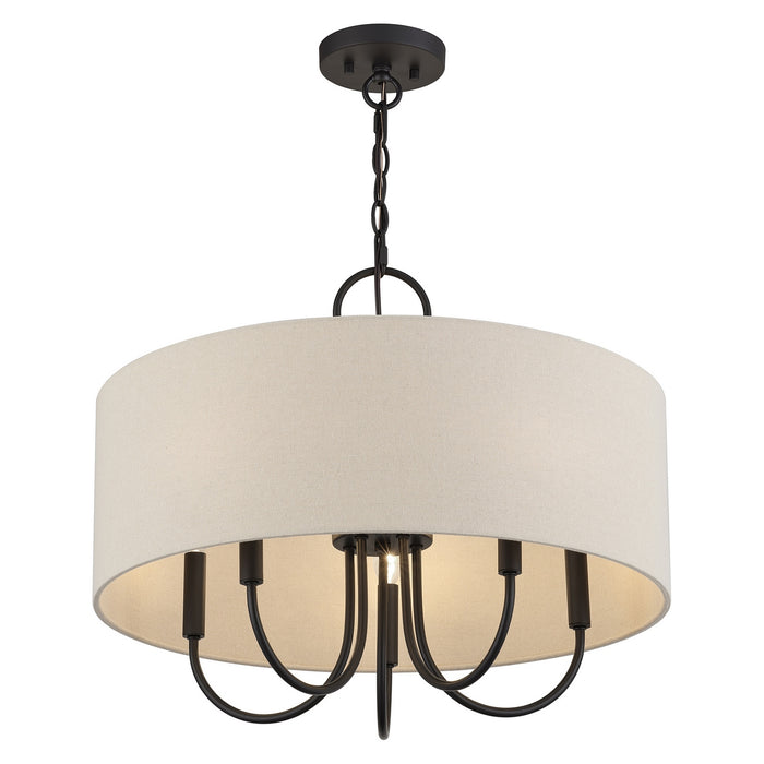 Livex Lighting - 58865-07 - Five Light Chandelier - Bellingham - Bronze