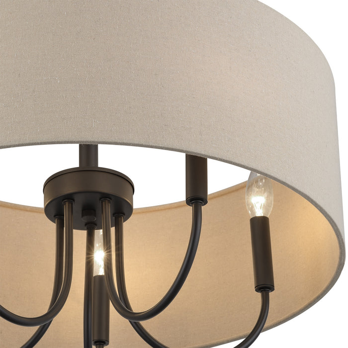 Livex Lighting - 58865-07 - Five Light Chandelier - Bellingham - Bronze