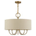Livex Lighting - 58865-48 - Five Light Chandelier - Bellingham - Antique Gold Leaf