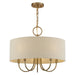 Livex Lighting - 58865-48 - Five Light Chandelier - Bellingham - Antique Gold Leaf