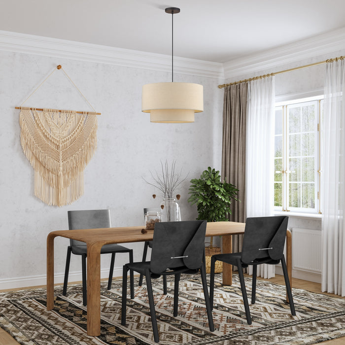 Livex Lighting - 58874-07 - Three Light Pendant - Bellingham - Bronze