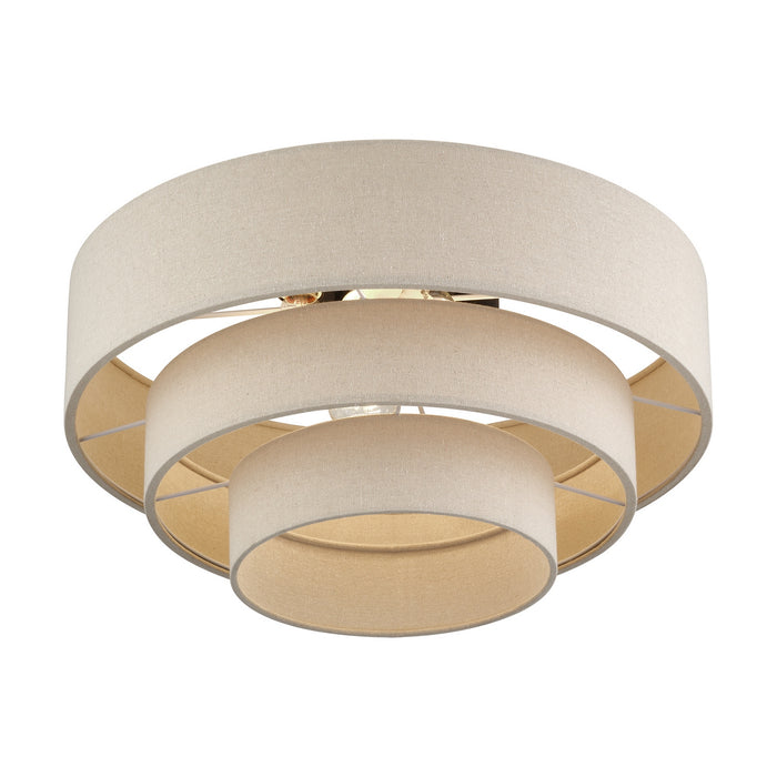 Livex Lighting - 58876-07 - Four Light Semi-Flush Mount - Bellingham - Bronze