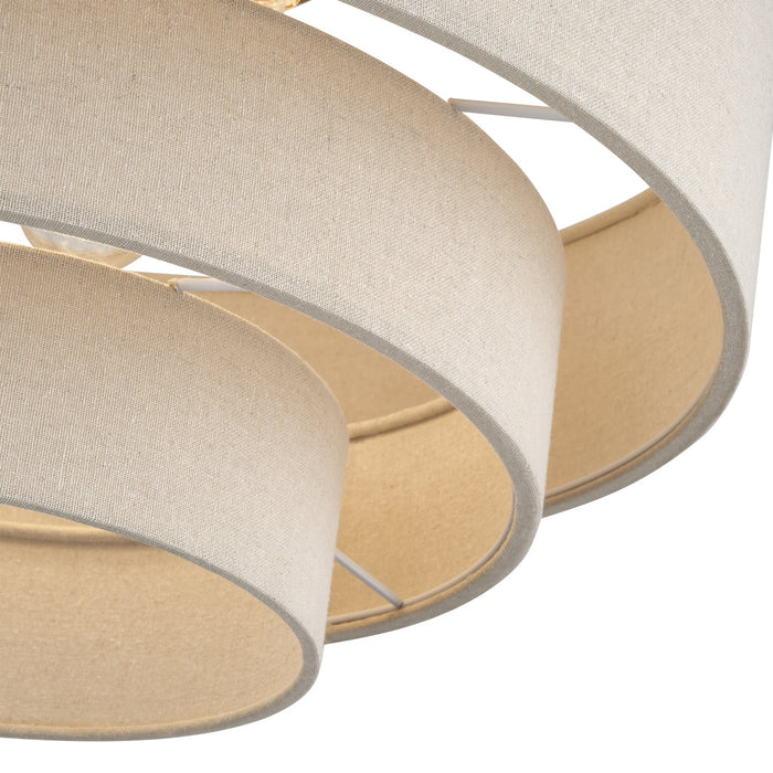 Livex Lighting - 58877-48 - Five Light Semi-Flush Mount - Bellingham - Antique Gold Leaf