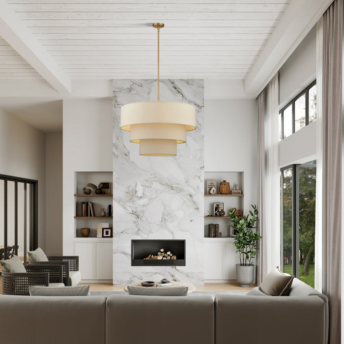 Livex Lighting - 58879-48 - Eight Light Chandelier - Bellingham - Antique Gold Leaf