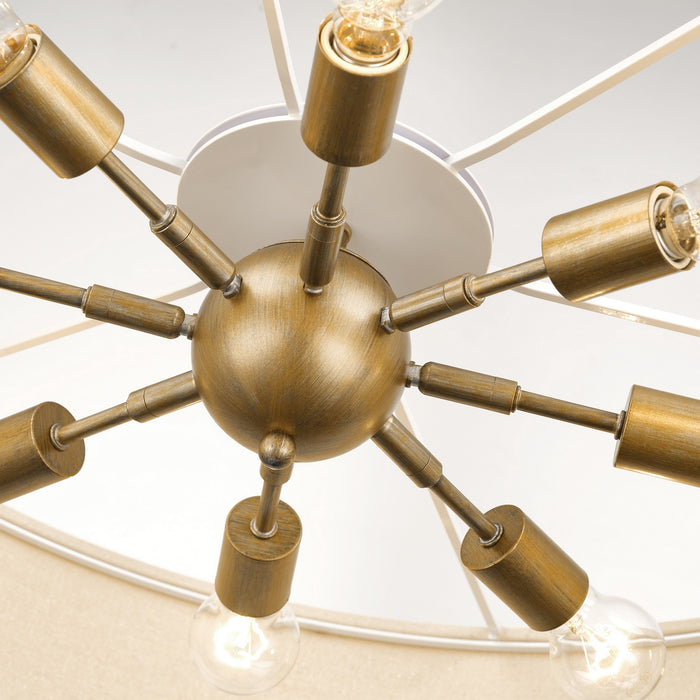 Livex Lighting - 58879-48 - Eight Light Chandelier - Bellingham - Antique Gold Leaf