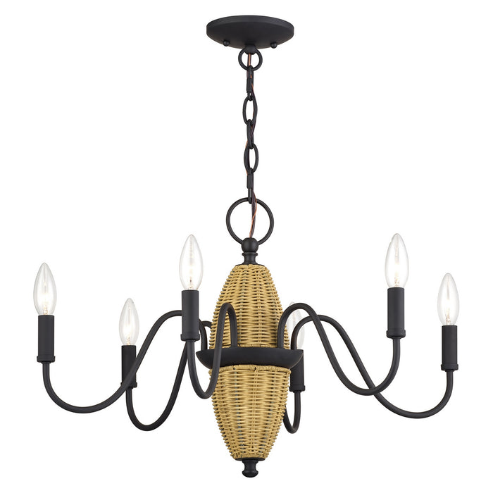 Livex Lighting - 60001-07 - Six Light Chandelier - Laurelin - Bronze