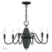 Livex Lighting - 60002-04 - Six Light Chandelier - Laurelin - Black w/Brushed Nickel