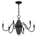 Livex Lighting - 60002-04 - Six Light Chandelier - Laurelin - Black w/Brushed Nickel