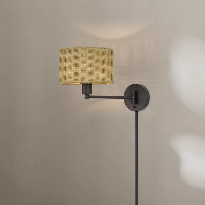 Livex Lighting - 60034-07 - One Light Swing Arm Wall Lamp - Weavington - Bronze