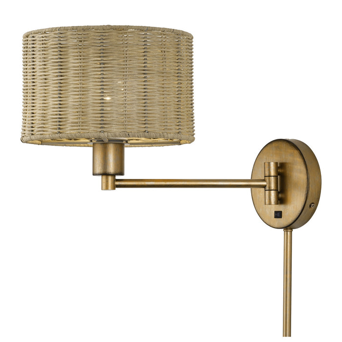Livex Lighting - 60034-48 - One Light Swing Arm Wall Lamp - Weavington - Antique Gold Leaf
