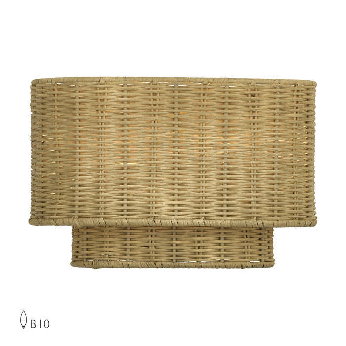 Livex Lighting - 60037-48 - Two Light Wall Sconce - Weavington - Antique Gold Leaf