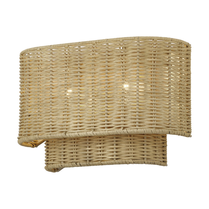 Livex Lighting - 60037-48 - Two Light Wall Sconce - Weavington - Antique Gold Leaf