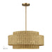 Livex Lighting - 60039-48 - Five Light Chandelier - Weavington - Antique Gold Leaf