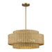 Livex Lighting - 60039-48 - Five Light Chandelier - Weavington - Antique Gold Leaf