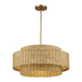 Livex Lighting - 60039-48 - Five Light Chandelier - Weavington - Antique Gold Leaf