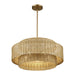 Livex Lighting - 60039-48 - Five Light Chandelier - Weavington - Antique Gold Leaf