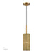 Livex Lighting - 60040-48 - One Light Mini Pendant - Weavington - Antique Gold Leaf