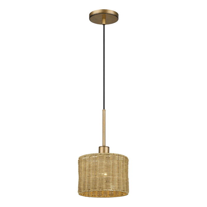 Livex Lighting - 60041-48 - One Light Mini Pendant - Weavington - Antique Gold Leaf