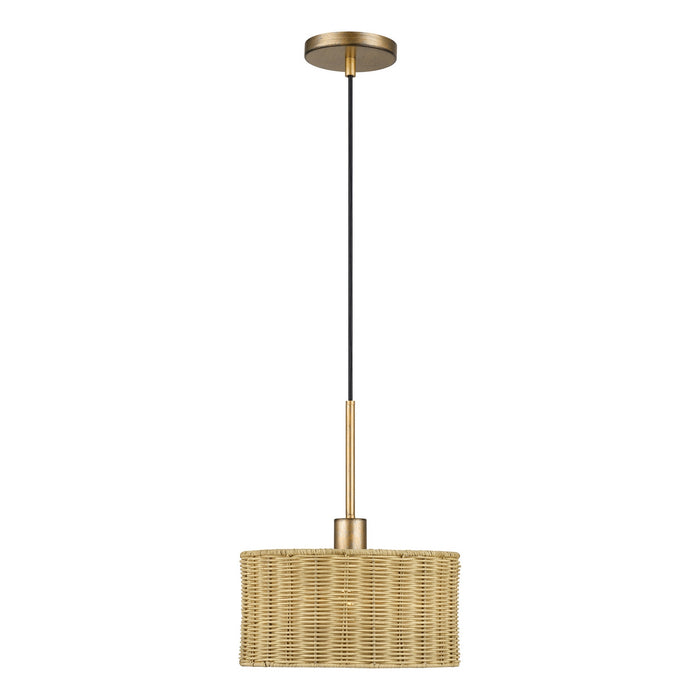 Livex Lighting - 60042-48 - One Light Pendant - Weavington - Antique Gold Leaf