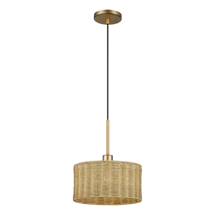Livex Lighting - 60042-48 - One Light Pendant - Weavington - Antique Gold Leaf